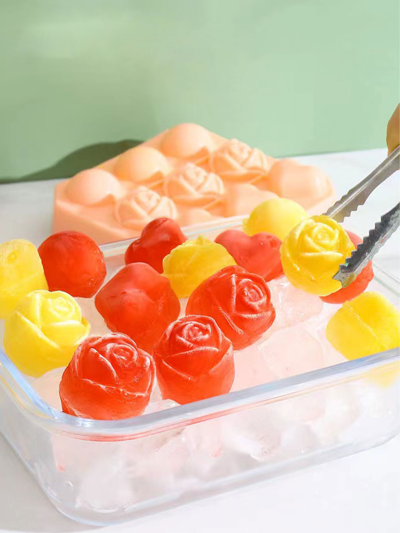 ローズアイスキューブ型製氷皿食品グレードのシリコーンソフト家 - Ice Mold Sphere のレビューと価格