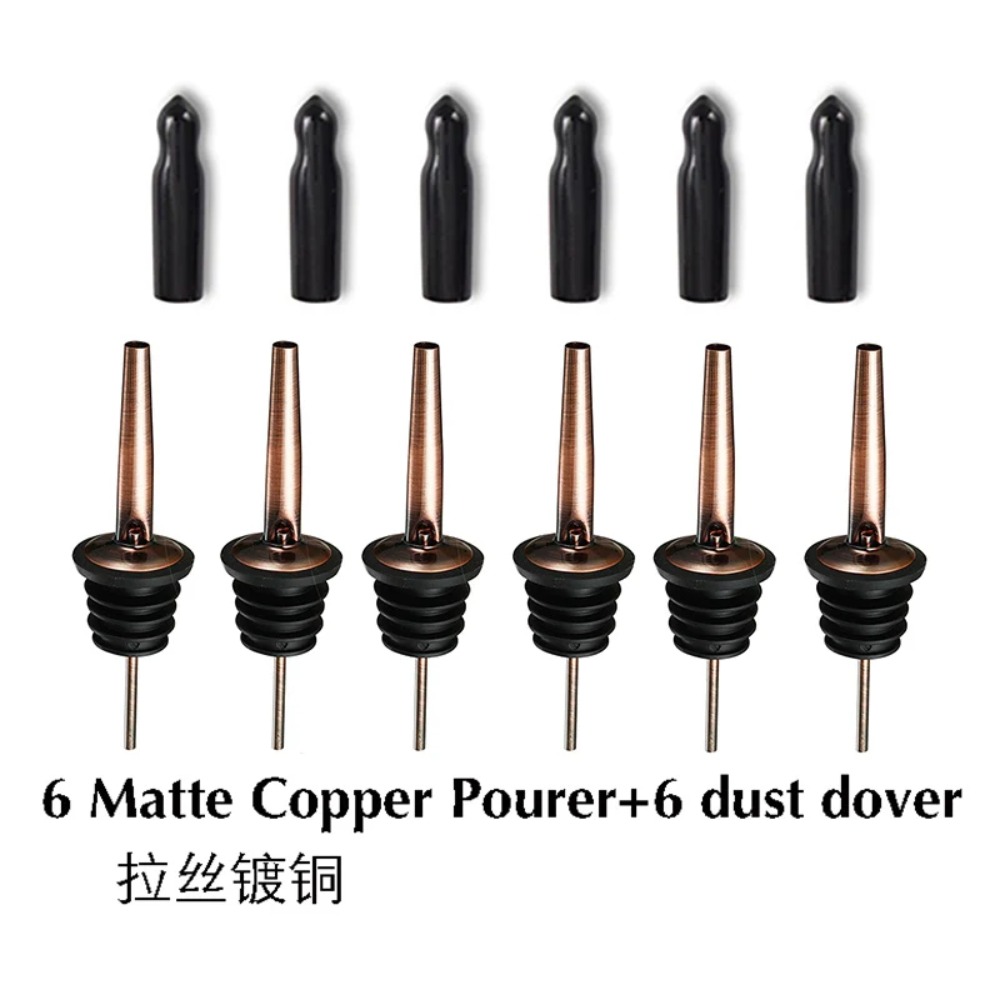 6 個のステンレス鋼ワイン注ぎ口ストッパーボトル注ぎ口ストッ - Bitters Bottle Set のレビューと価格