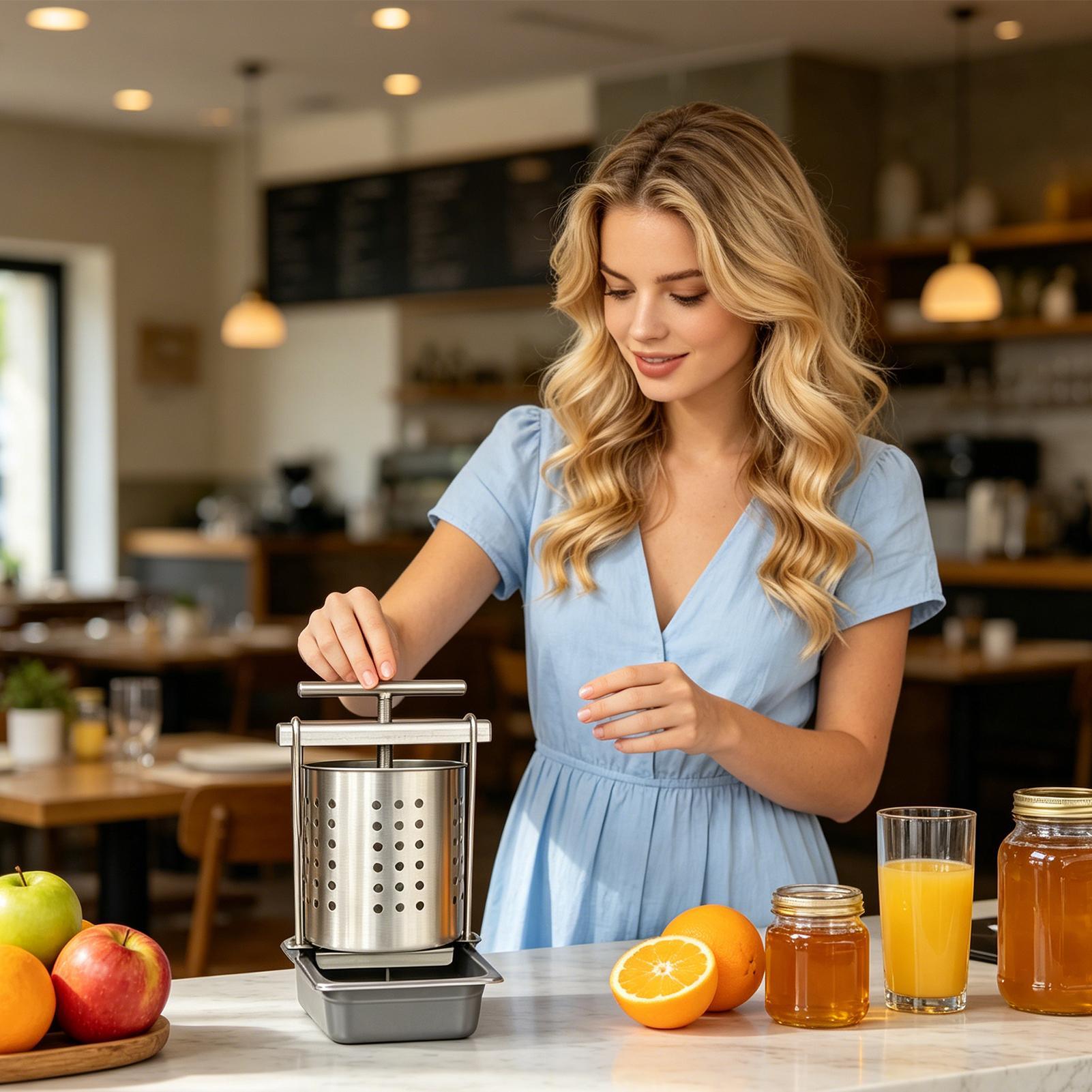 2.5Lステンレス製フルーツワインプレス、手動ハチミツジュー - Citrus Juicer Bar のレビューと価格