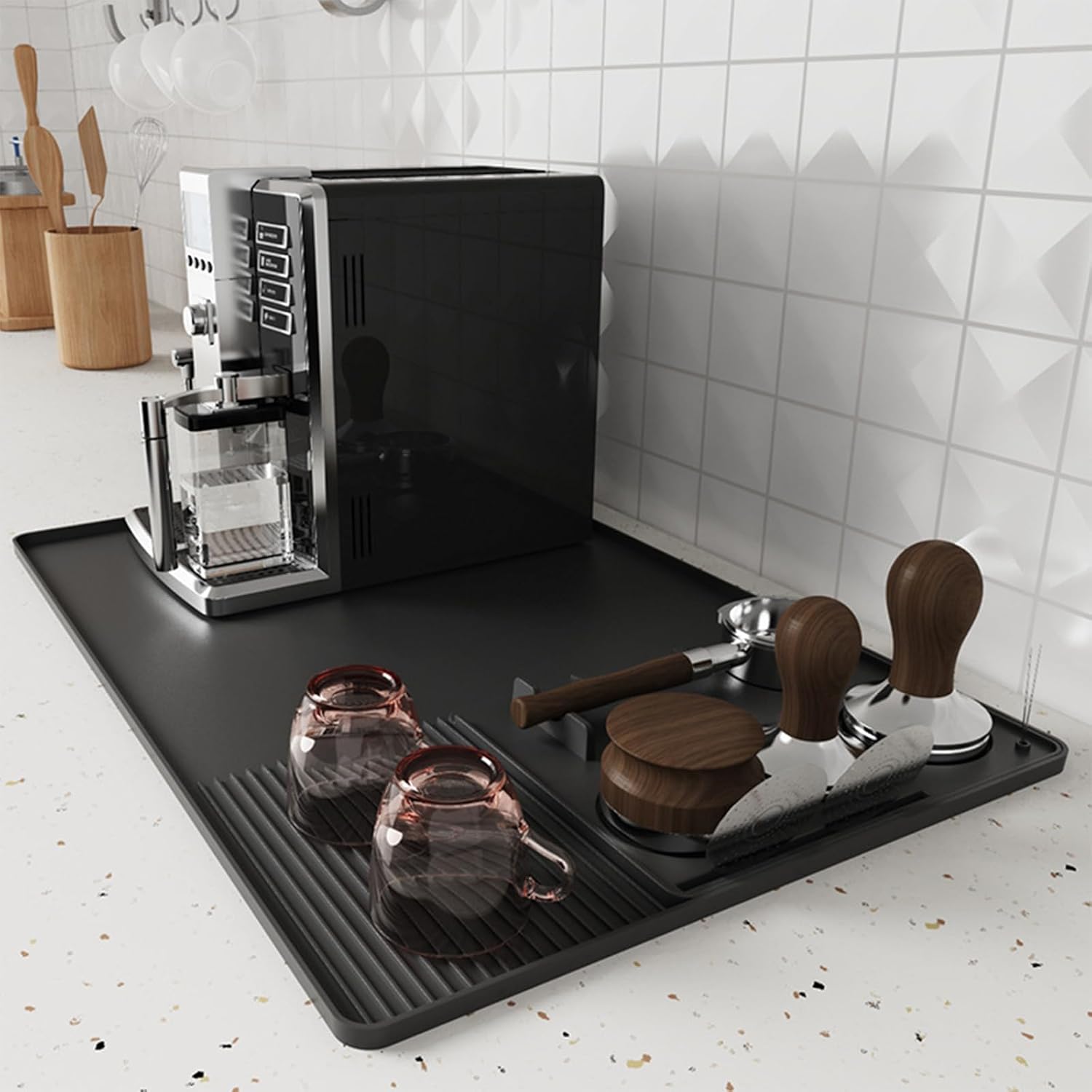 3-in-1 シリコンコーヒーマット 多機能滑り止めバーマッ - Bar Mat Rubber のレビューと価格