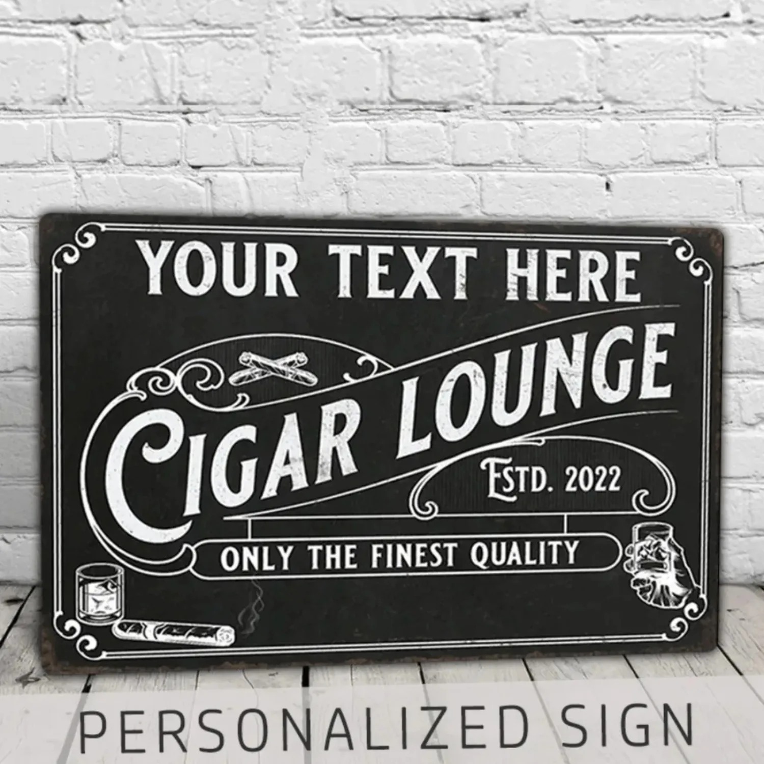CIFbuy カスタマイズ可能なシガーアルミサイン ヴィンテ - Home Bar Lounge のレビューと価格
