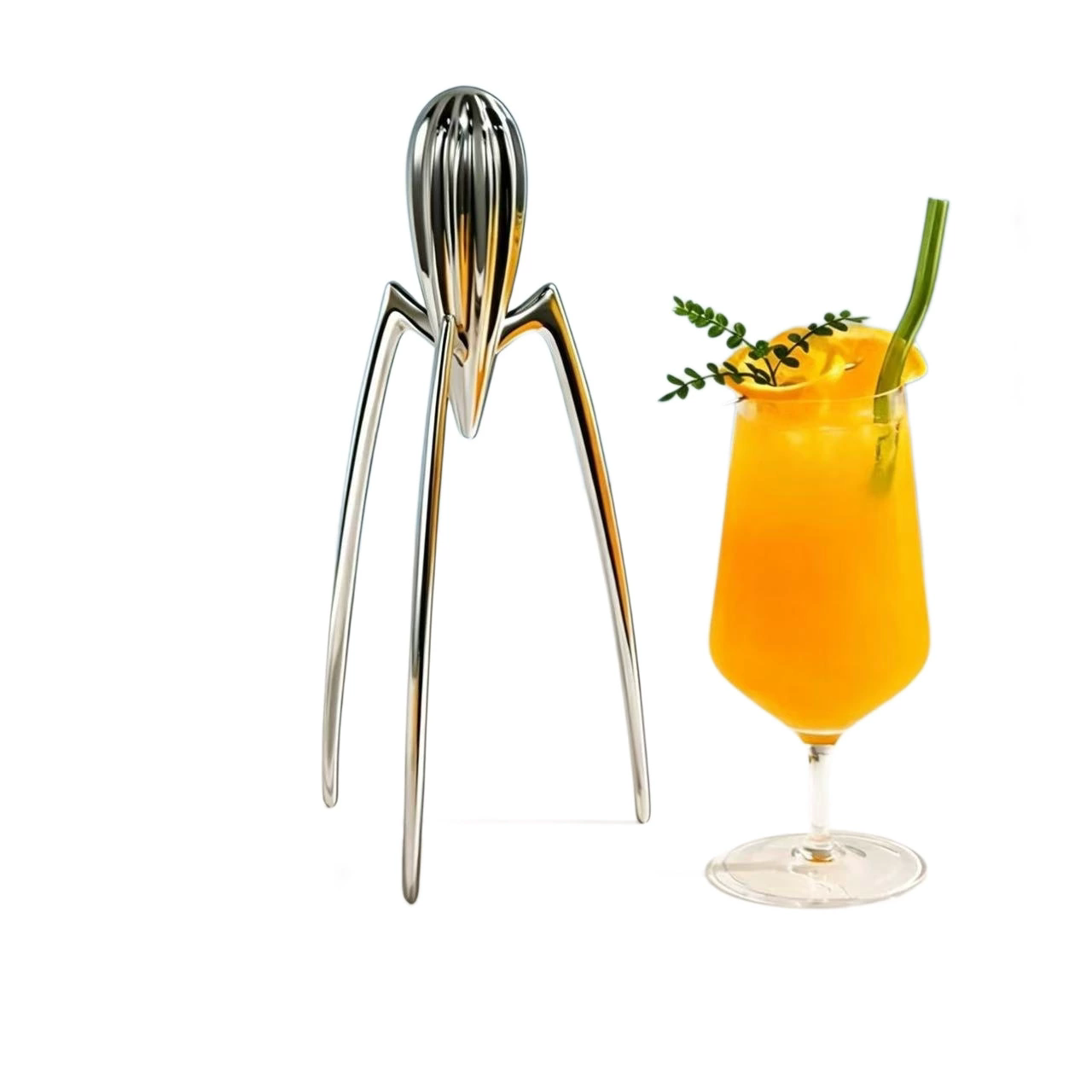 タコ型モダンシンプルシルバーハンドムーブエイリアンジューサー - Citrus Juicer Bar のレビューと価格